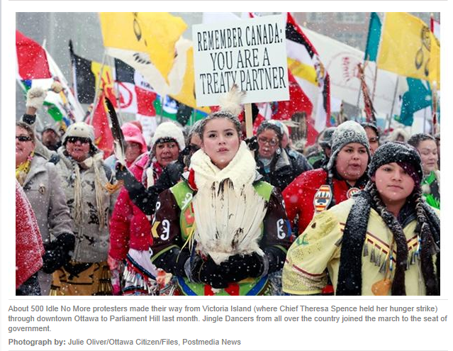 500 Idle No More protesters - Julie Oliver