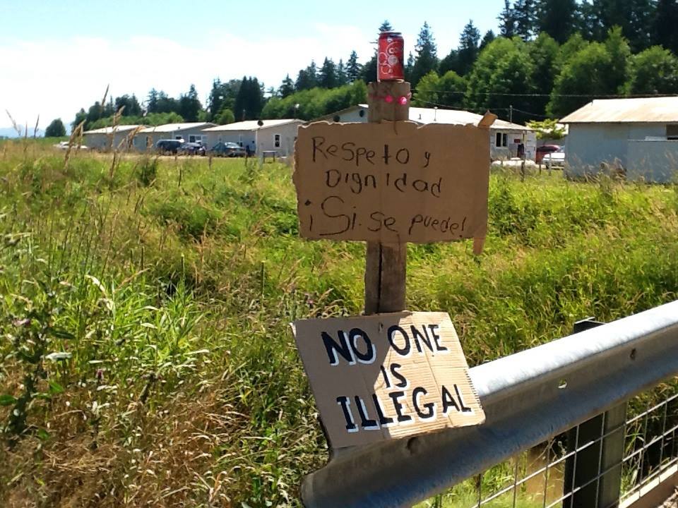 SIGN - NO ONE IS ILLEGAL
